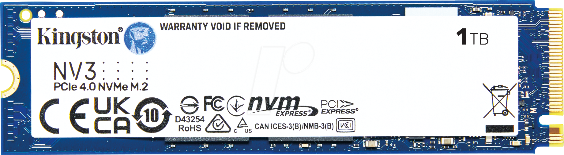 SNV3S/1000G - Kingston NV3 NVMe™ SSD, 1 TB, M.2 PCIe