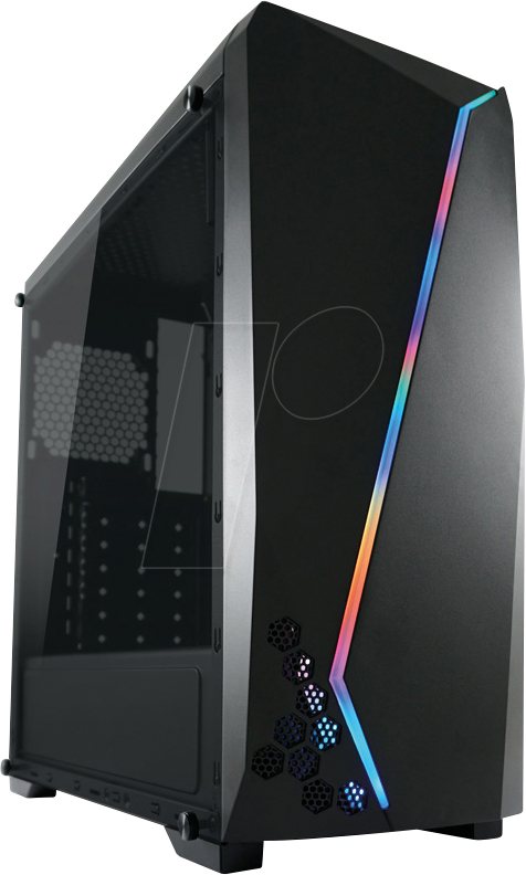 4260070127489 - Computergehäuse Gaming 700B - Hexagon Midi Tower Metall Kunststoff Gehärtetes Glas Schwarz 4260070127489 - Computergehäuse Gaming 700B - Hexagon Midi Tower Metall Kunststoff Gehärtetes Glas Schwarz
