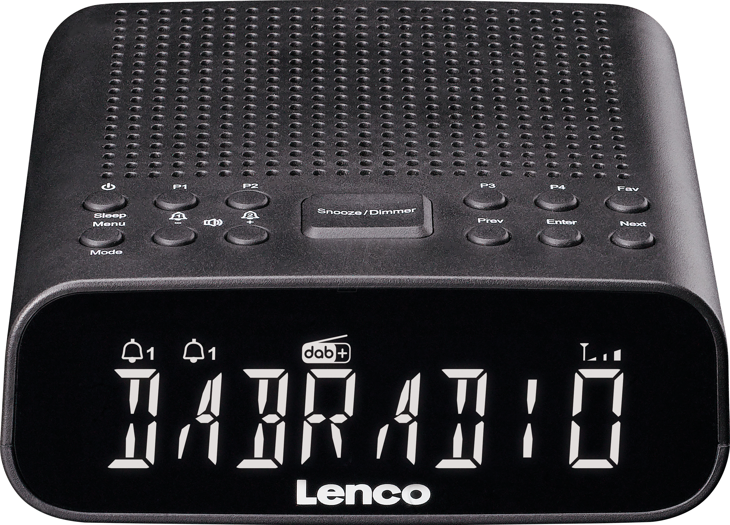 LENCO CR-606BK - DAB+/UKW Radiowecker, LCD-Display, Bluetooth