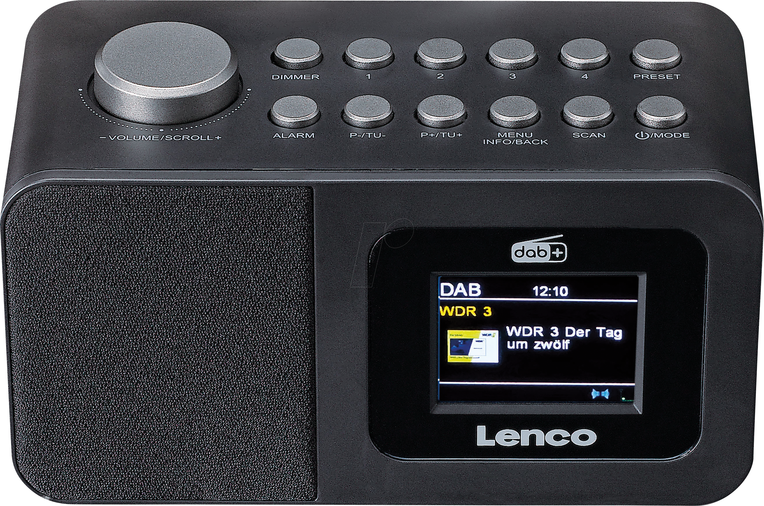 LENCO CR-625BK - DAB+/UKW Radiowecker, LCD-Display