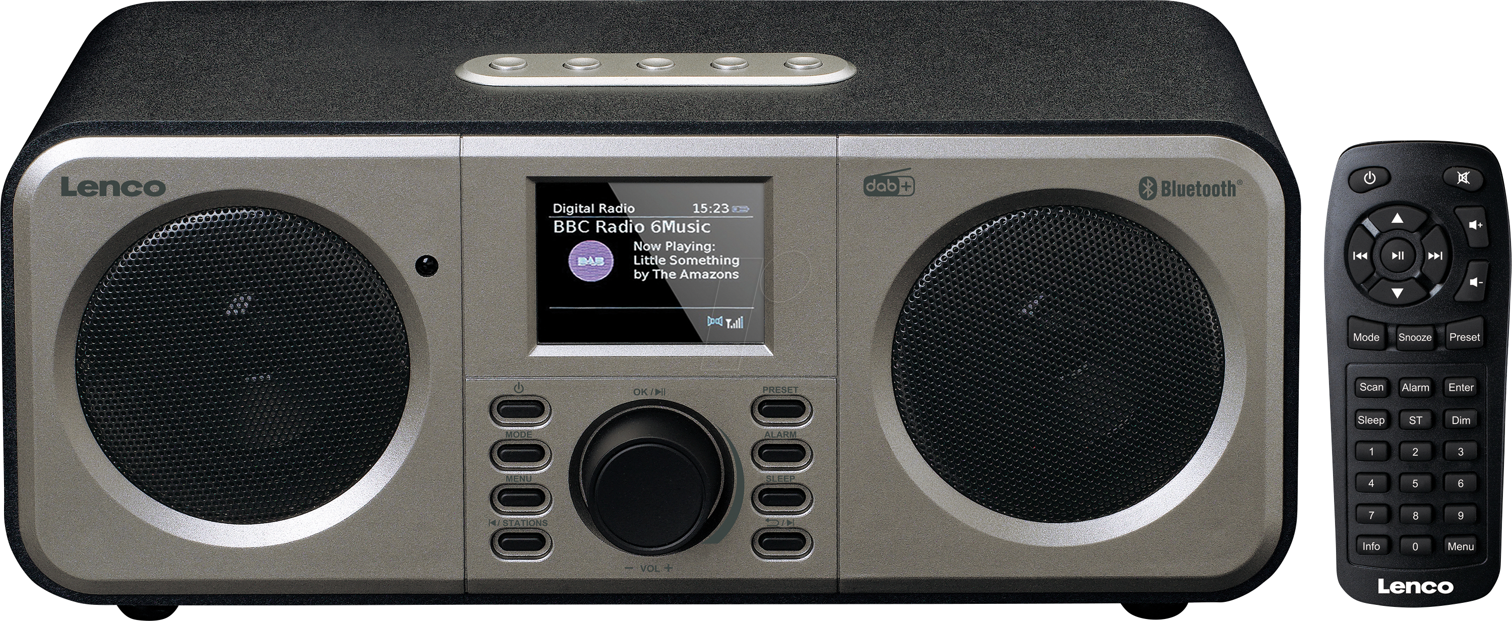 LENCO DAR-030BK - DAB+/UKW Radio, TFT-Display, Bluetooth