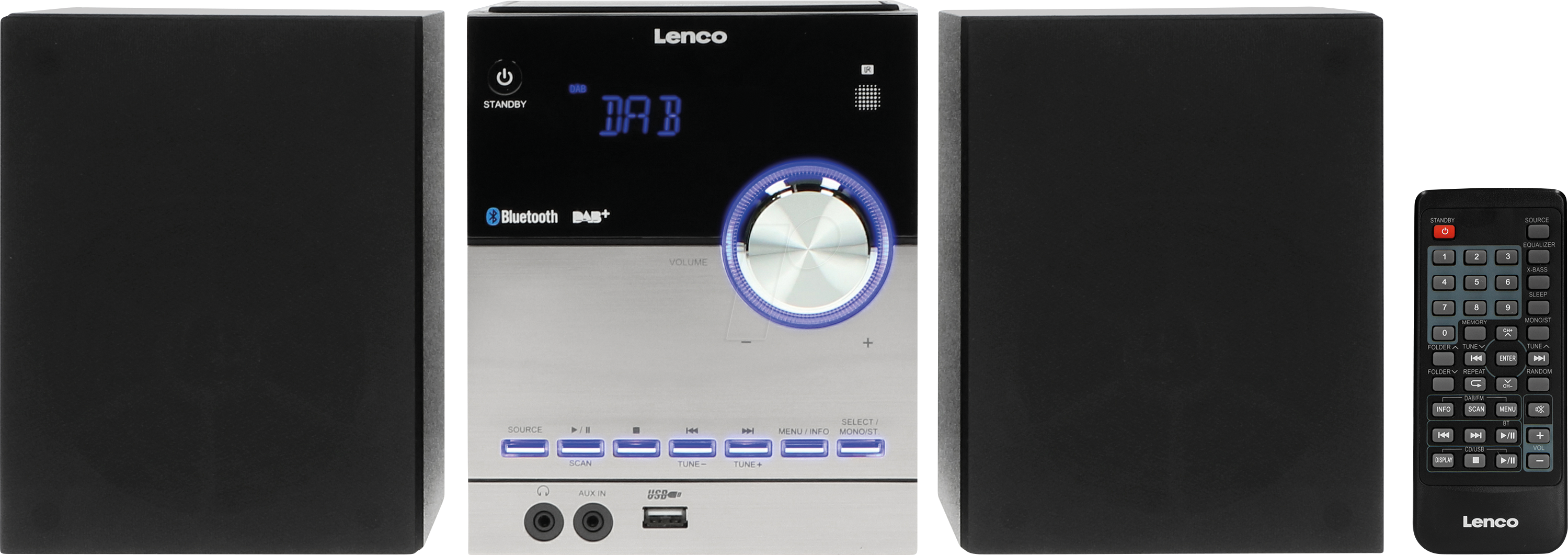 Lenco LENCO MC-150 Micro Set DAB+, FM, CD, BT, USB, HP