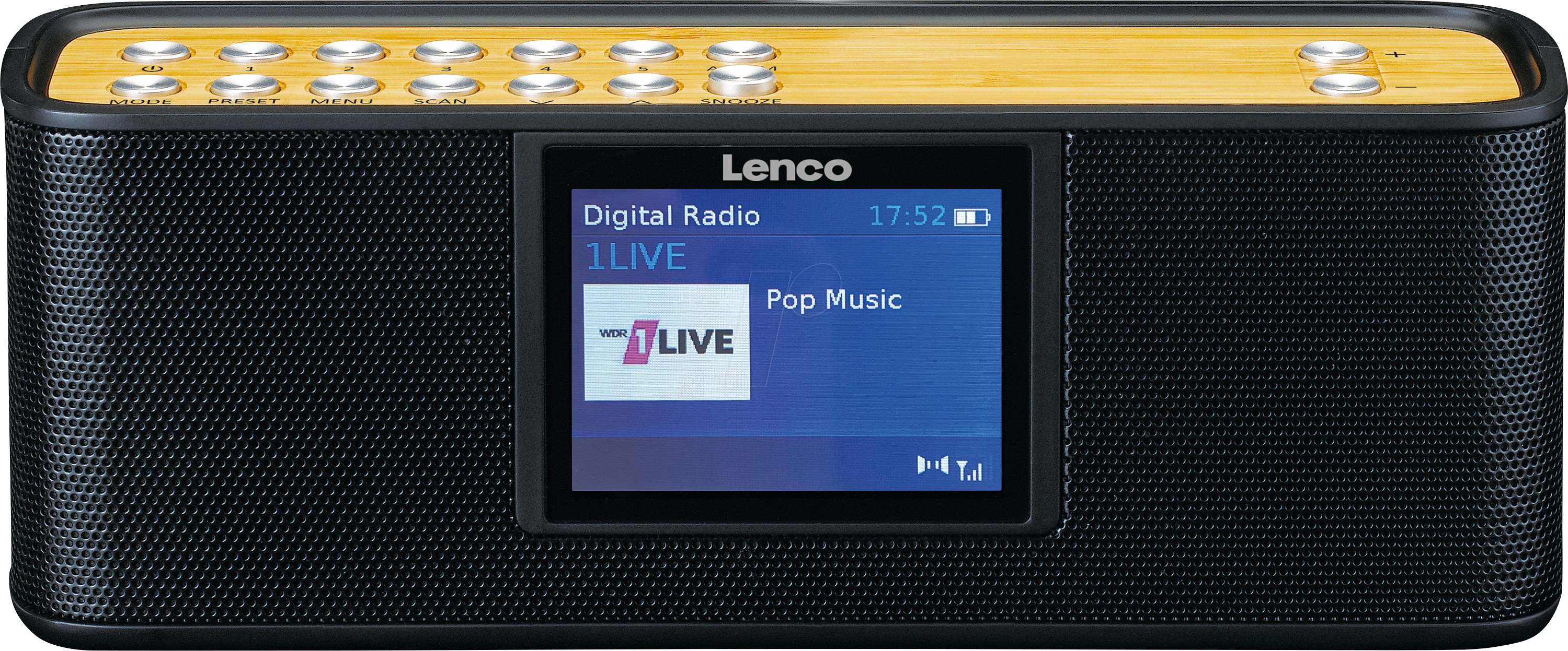 Lenco PDR-045BK - DAB+ radio with Bluetooth 5.0 - DAB+/FM - Stereo - schwarz