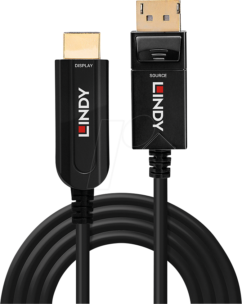 LINDY 38493: DisplayPort 1.2 to HDMI A connector, AOC, 4K 60 Hz, 40 m ...
