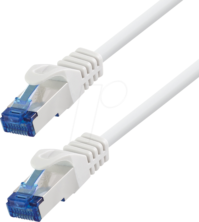 LOGILINK CP4111S - Patchkabel EconLine, Cat.6a, S/FTP, LSZH, weiß, 20 m