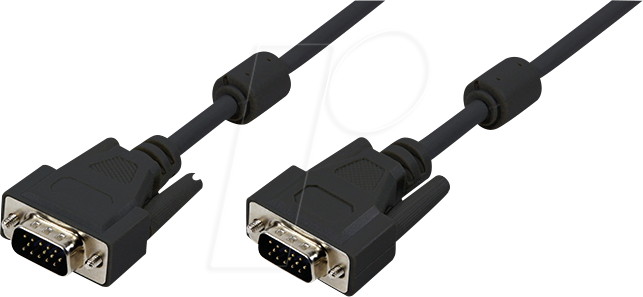 4260113562505 - LOGILINK CV0016 - VGA Monitor Kabel 15-pol VGA Stecker 2x Ferrrit schwarz 100