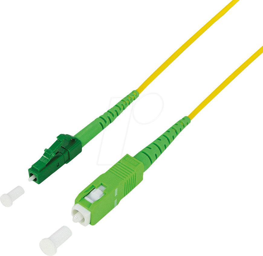 LOGILINK FPSLS25 - Simplex LWL Patchkabel, SM OS2, SC/APC - LC/APC, 25 m