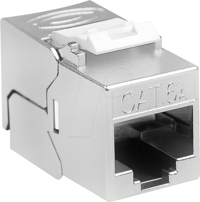Keystone jack Cat.6A STP Component Certified, 14.7 mm 22-26 AWG