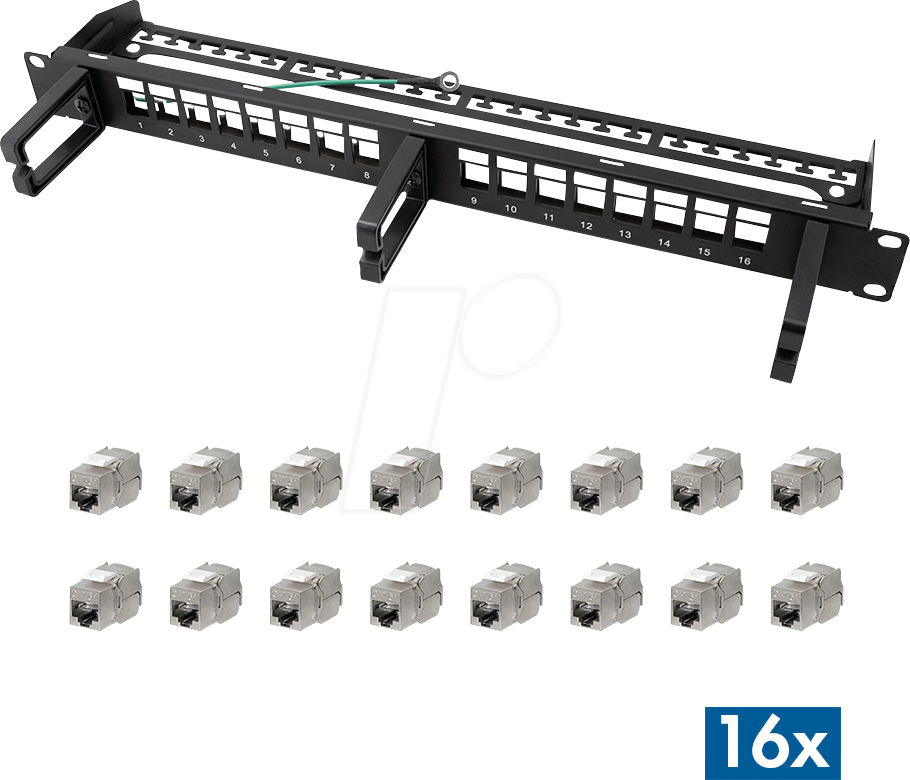 4052792079623 - LOGILINK NK5005 - Patchpanel 19 16-Port Cat6a