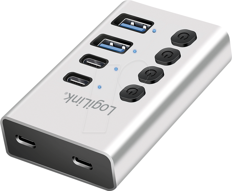4052792076844 - LOGILINK UA0446 - USB 32 Gen 1-Hub 4 Port USB-A C
