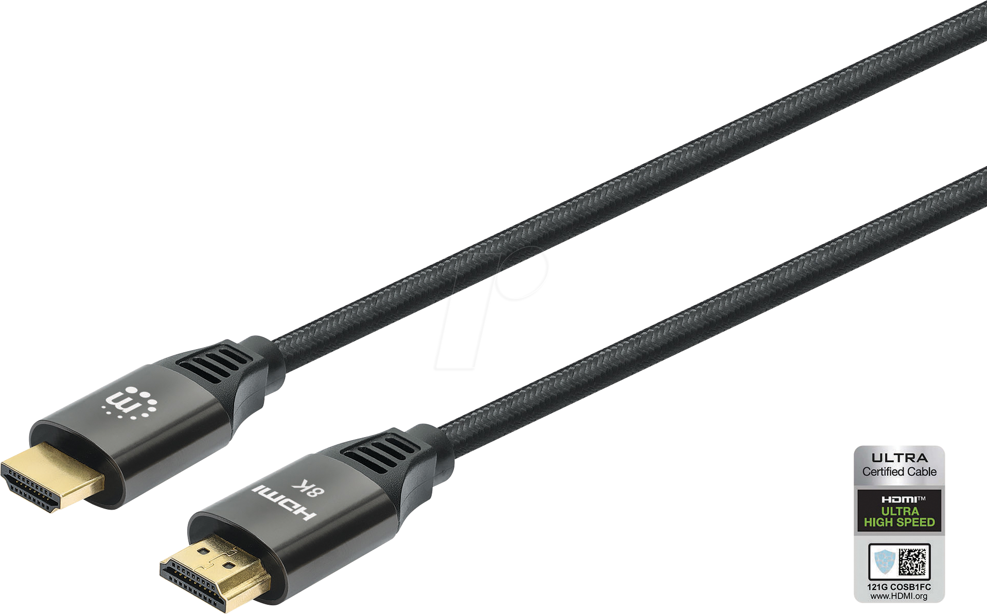 conecto câble HDMI 2.1, 8K UltraHD, câble HDMI 8K 60 Hz / 4K 120 Hz, Transfert de données 48 Go