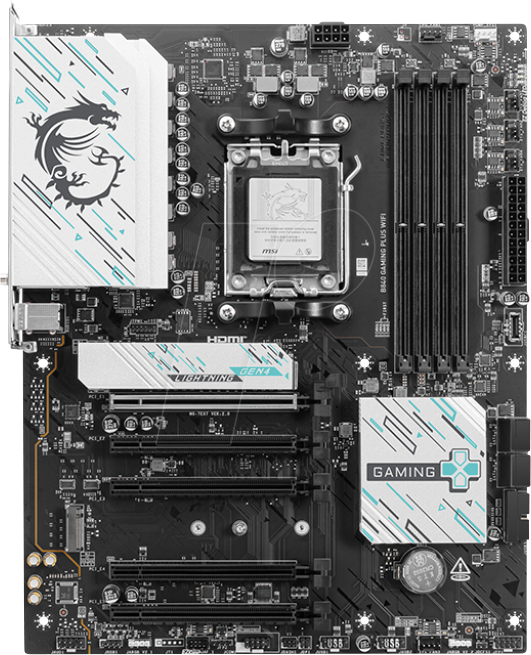 4711377286589 - B840 GAMING PLUS WIFI Mainboard - AMD B840 - AMD AM5 socket - DDR5 RAM - ATX