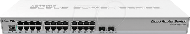 MTK CRS32624G2S - Cloud Router Switch 326-24G-2S+RM  800 MHz CPU