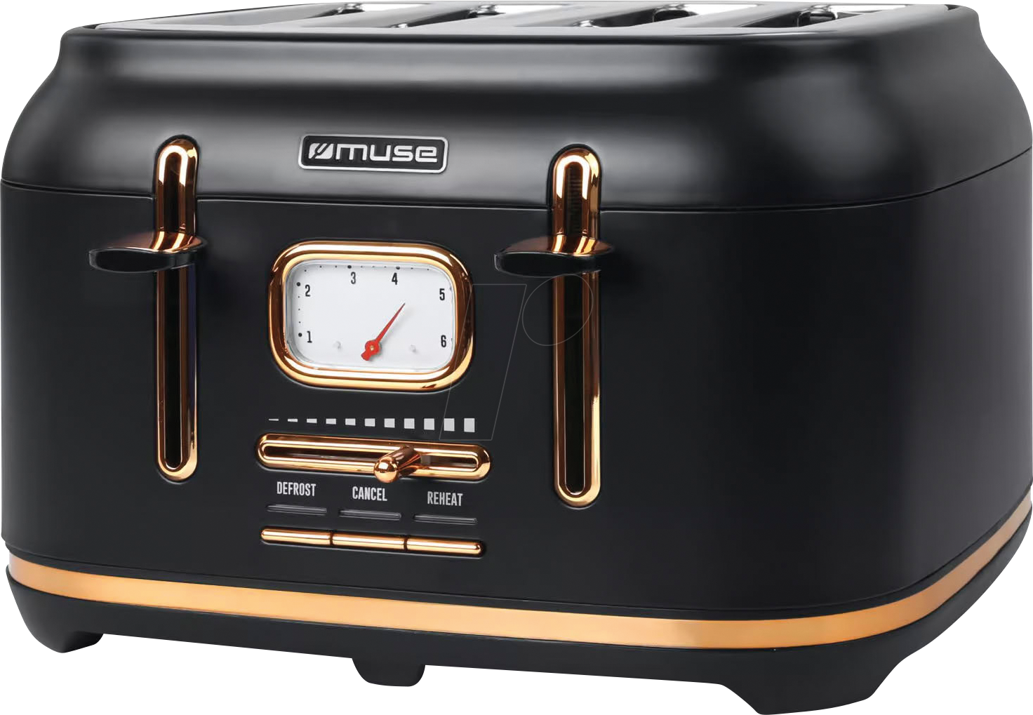 MUSE MS-131 BC - MUSE Edelstahl-Toaster schwarz MS-131 BC