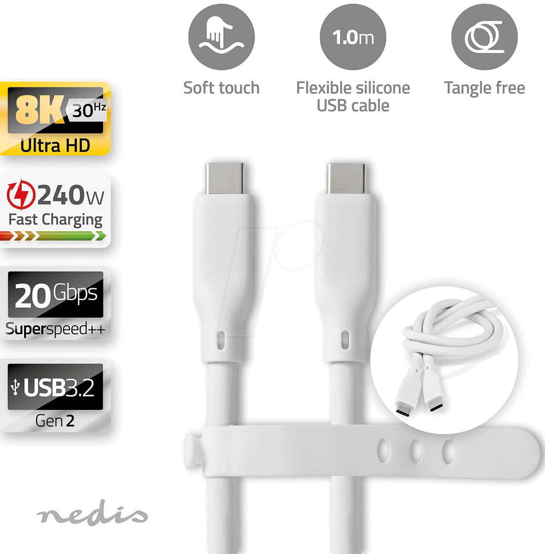 5412810418022 - N CCGB64810WT10 - USB 20 Gb s Kabel C-Stecker > C Stecker 1 m weiß