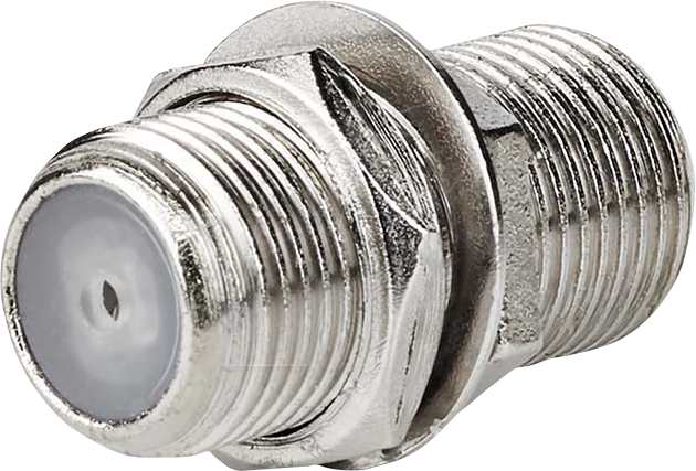 N CSGB41940ME - Satelliten- und Antennenadapter, F Buchse > F Buchse, gerade, Si