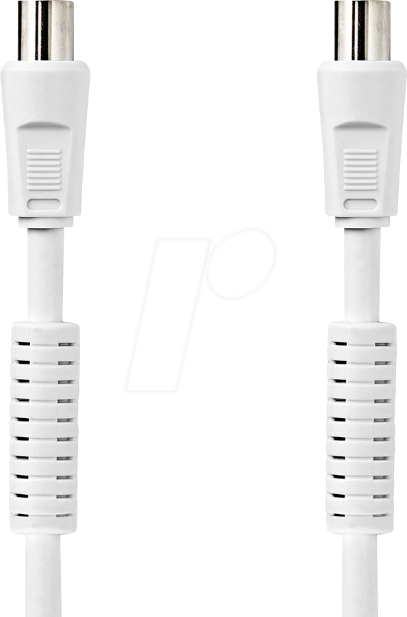 N CSGL40020WT50 - Koaxial Kabel, IEC Stecker  IEC Buchse, 5.00m, Rund, Weiss