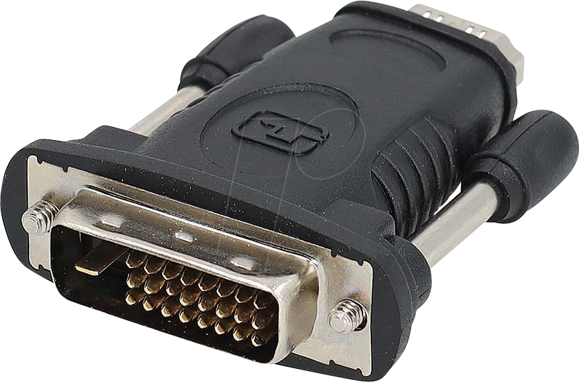 Nedis HDMI™ -Adapter | DVI-D 24+1-Pin Stecker | HDMI™ Ausgang - Vernickelt | Gerade | ABS | Schwarz | 1 Stück | Box