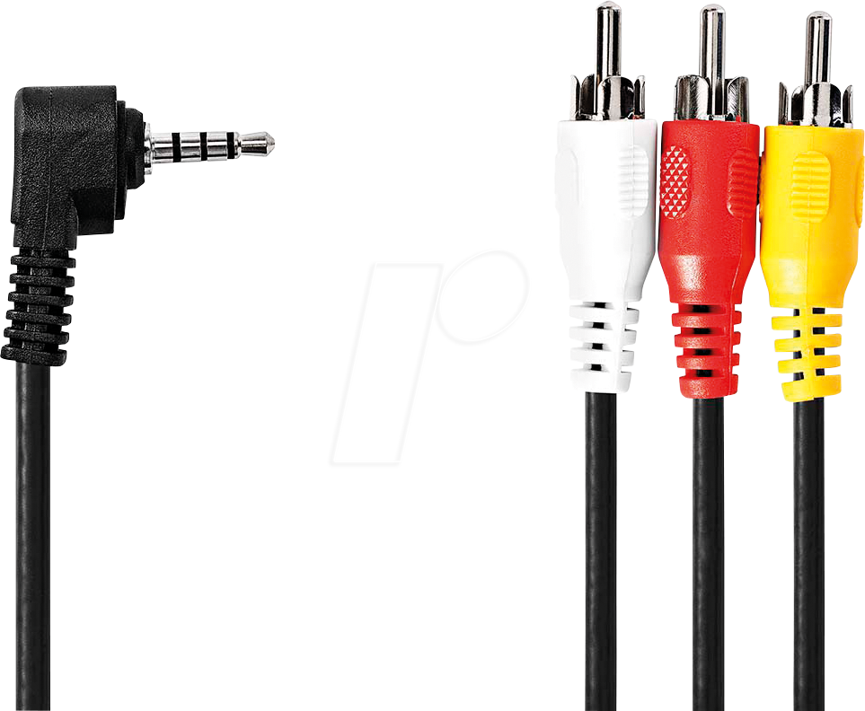 N CVGL22400BK20 - Audio-Video-Kabel, 3.5 mm Stecker  3x Cinch-Stecker, 2.00m,  R
