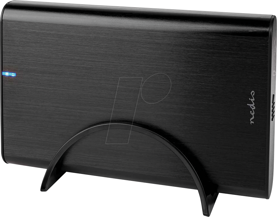 Nedis Festplattengehäuse - 3.5 ", USB 3.1 Gen1, USB Type-A / USB Type-C™, Notebook / PC, Aluminium