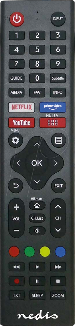 N TVRC45HIBK - Ersatz Fernbedienung für Hi-Sense Geräte