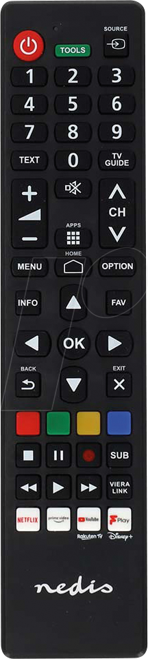 N TVRC45PASHBK - Ersatz Fernbedienung für Panasonic und Sharp Geräte