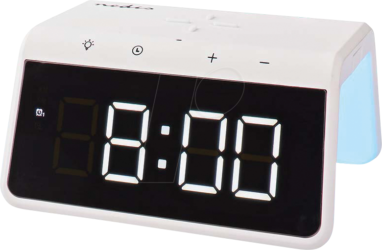 5412810405190 - N WCACQ30WT - Wecker Kabelloses Ladegreät USB-A Stecker Nachtlicht Snooze
