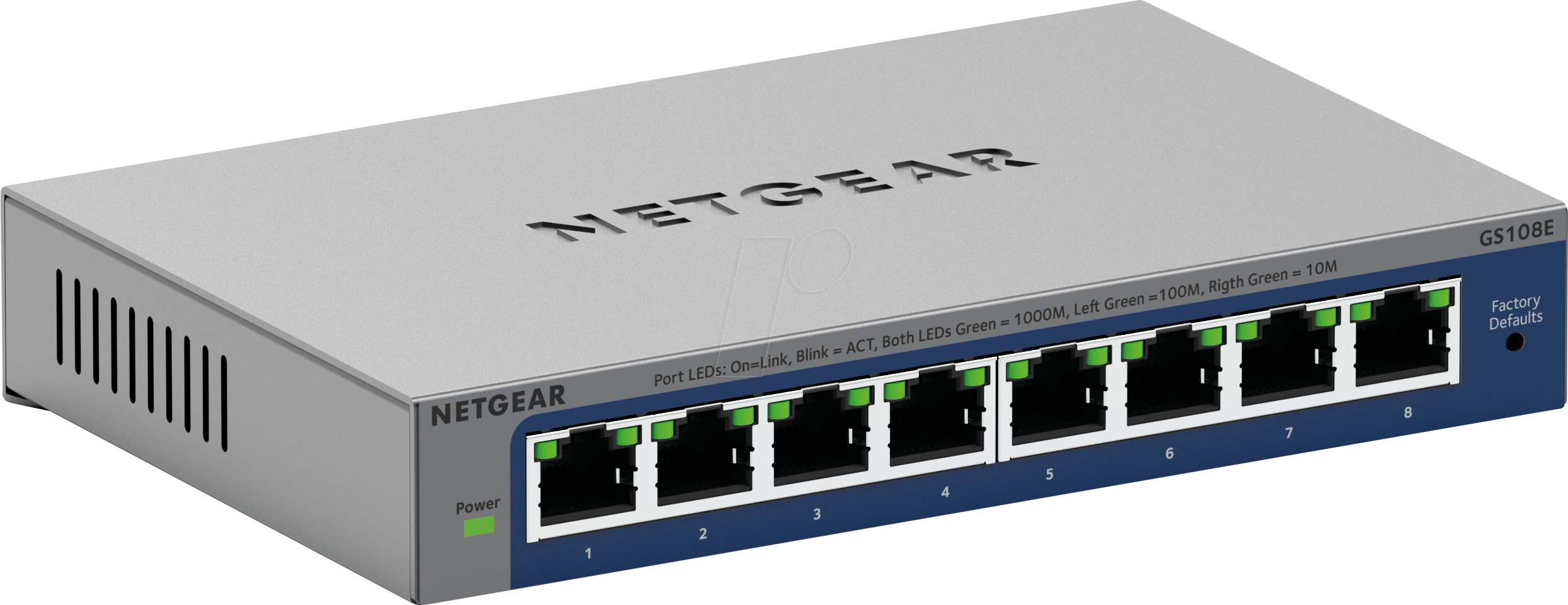 0606449169959 - NETGEAR GS108E-4 - Switch 8-Port Gigabit Ethernet