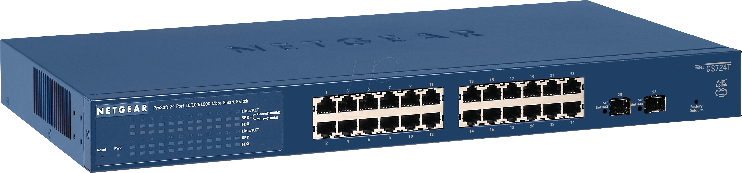 NETGEAR GS724T - Switch, 24-Port, Gigabit Ethernet