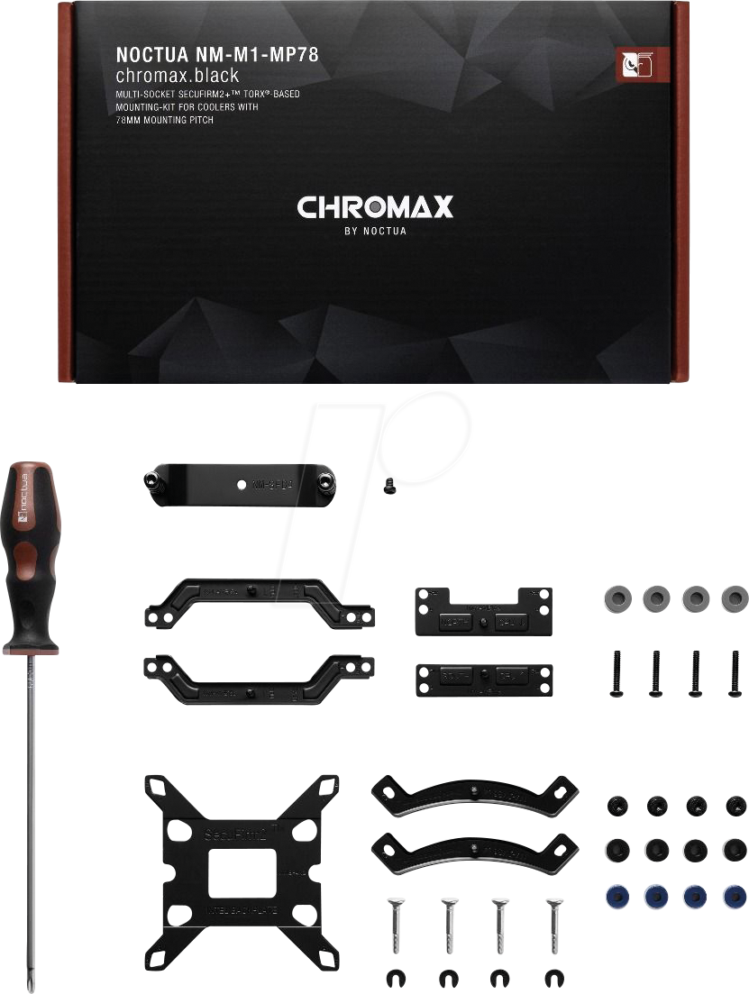 Noctua NM-M1-MP78 chromax.black - Torx-based SecuFirm2+ mounting kit - CPU-Montagehalterungen