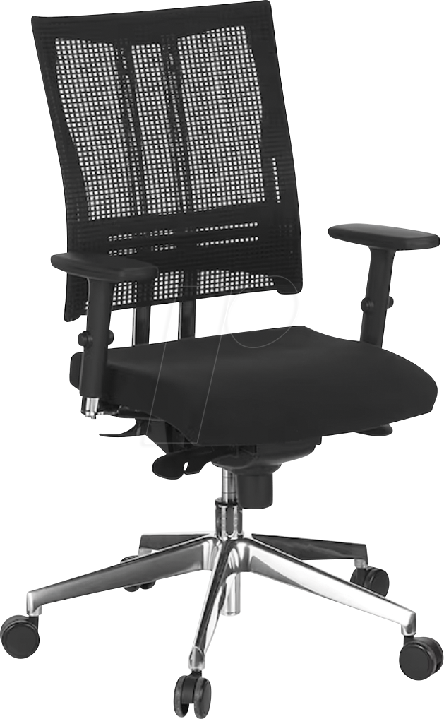 5900978085236 - Bürostuhl Net-Motion schwarz   chrom mit Armlehnen bis 110kg 5900978085236 Nowy Styl