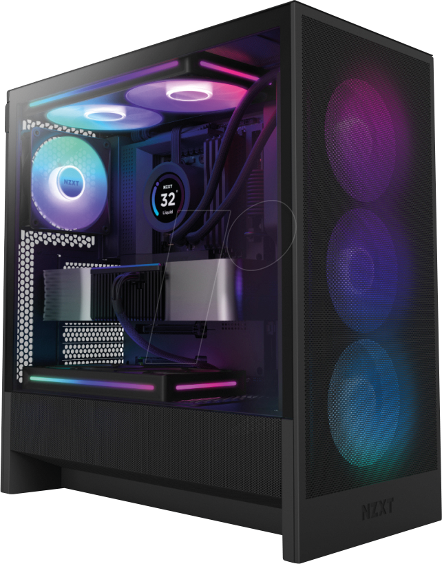 NZXT CC-H52FB-R1 - NZXT H5 FLOW RGB - Black