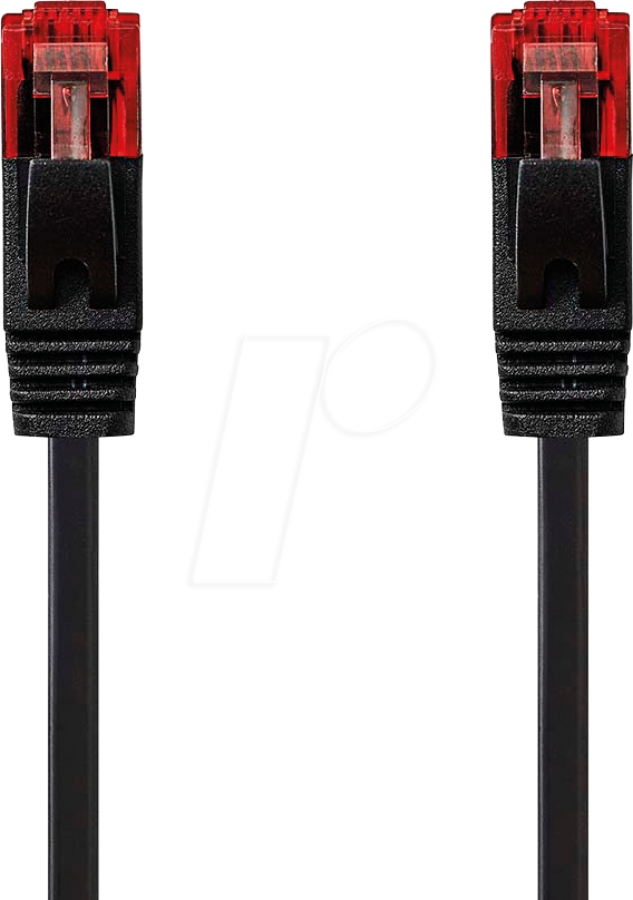 N CCGL85215BK20 - Patchkabel, Cat.6, U/UTP, flach, 2 m, schwarz