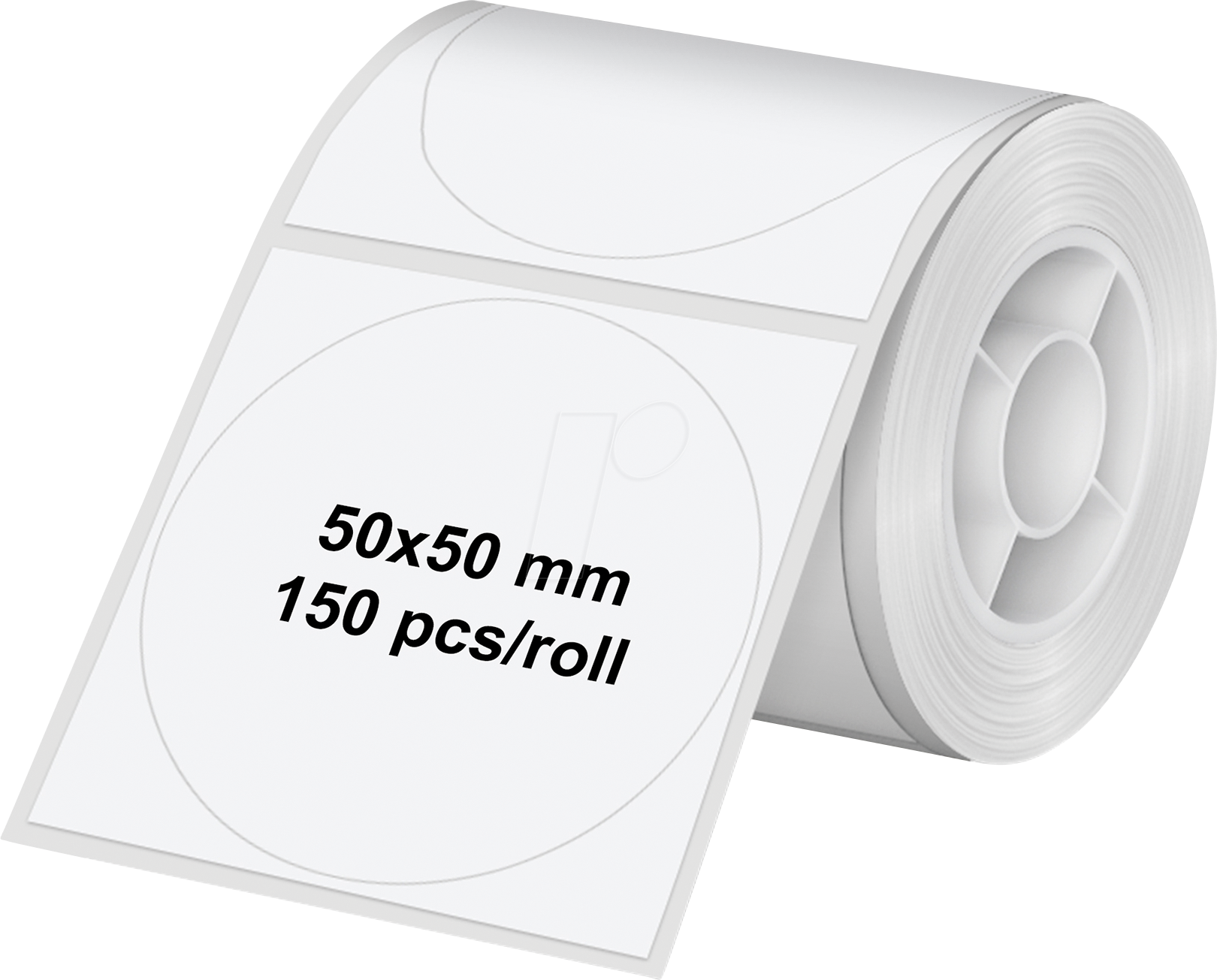 4030152954728 - OLYMPIA 6324 - Etikettenrolle rund Ø 50 mm 150 Etiketten weiß