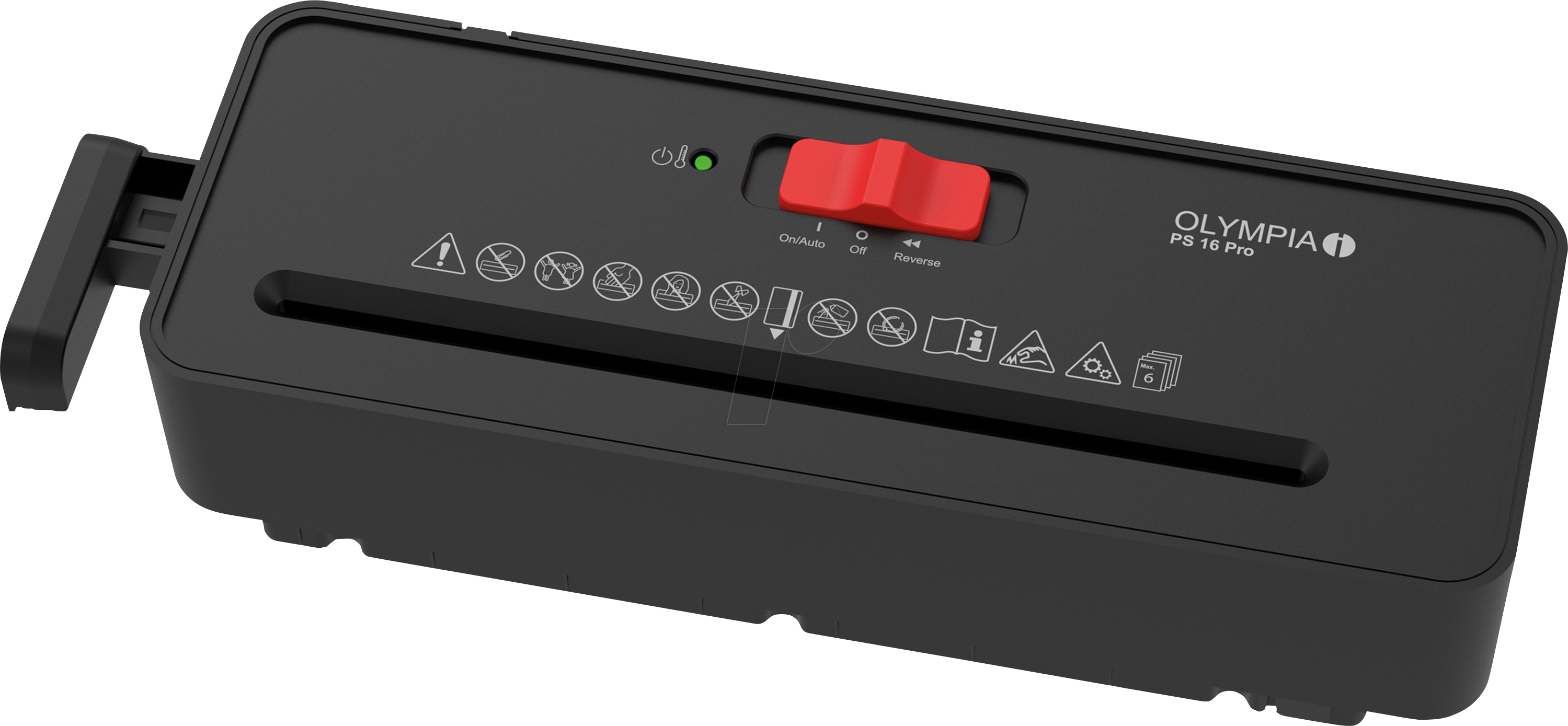 4030152955886 - OLYMPIA PS16PSW - Aktenvernichter Streifen-Schnitt P-2 schwarz