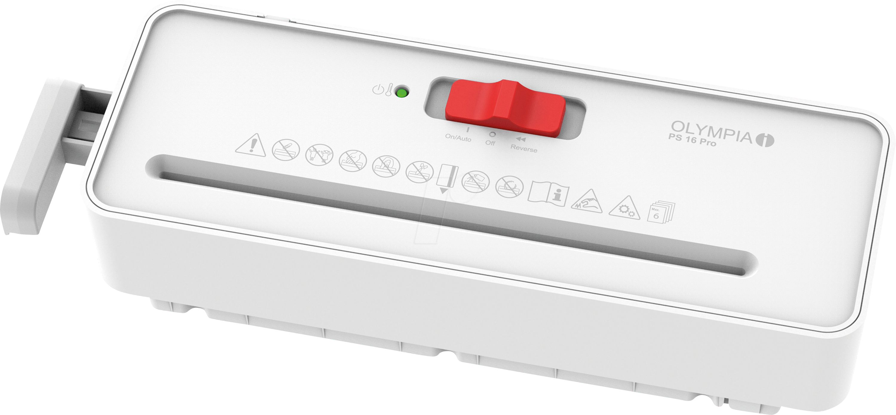 4030152955909 - OLYMPIA PS16PWS - Aktenvernichter Streifen-Schnitt P-2 weiß