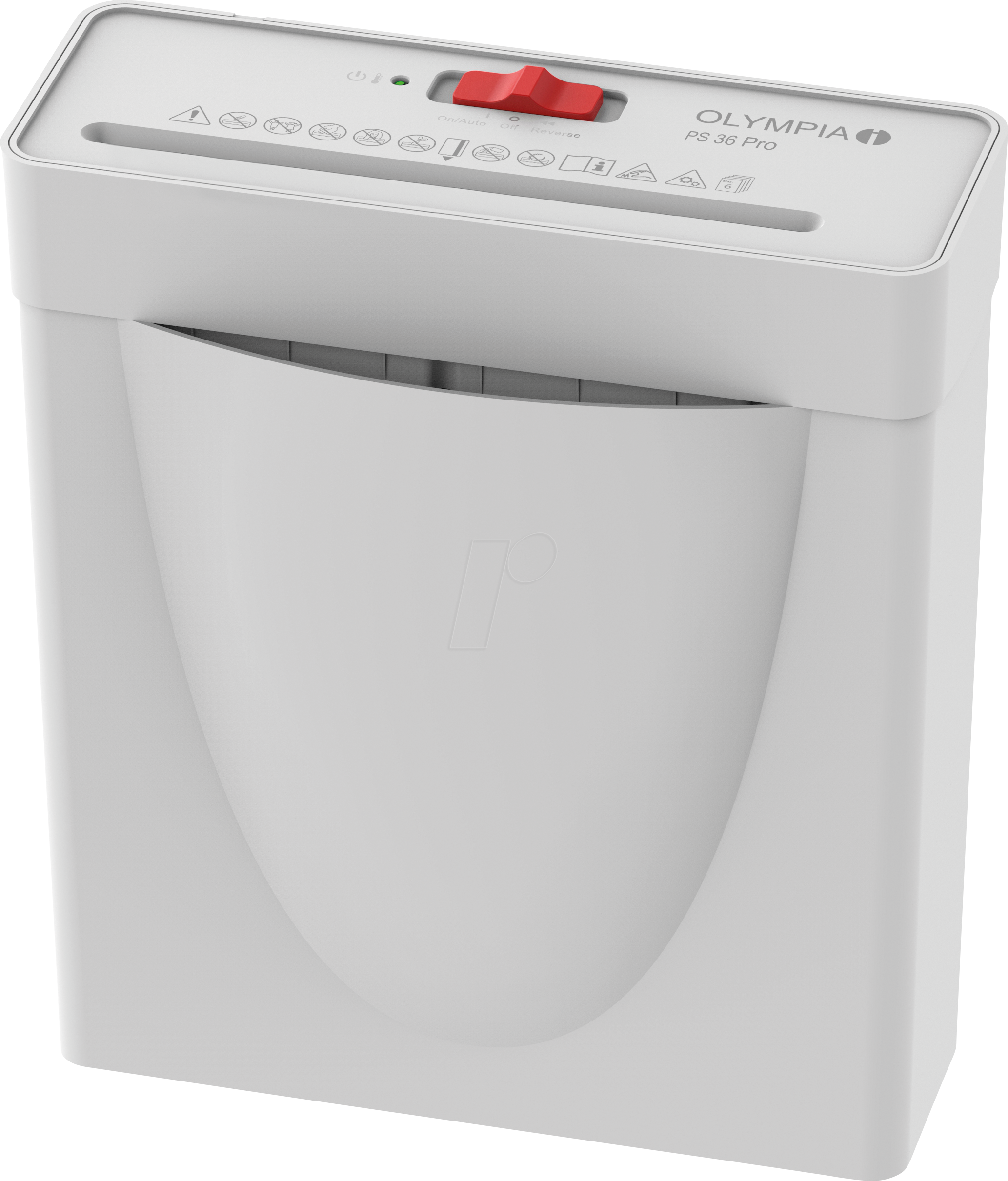 4030152955947 - OLYMPIA PS36PWS - Aktenvernichter Streifen-Schnitt P-2 81l weiß