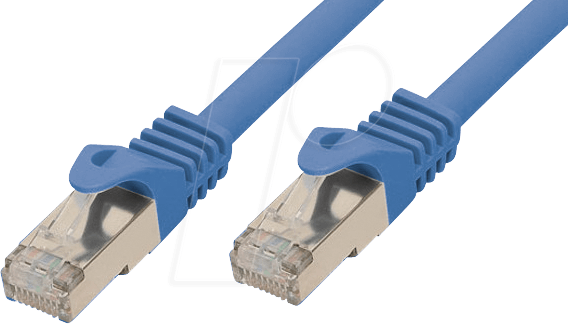 RJ45 cable category 7 S/FTP 0.25 m (Blue)