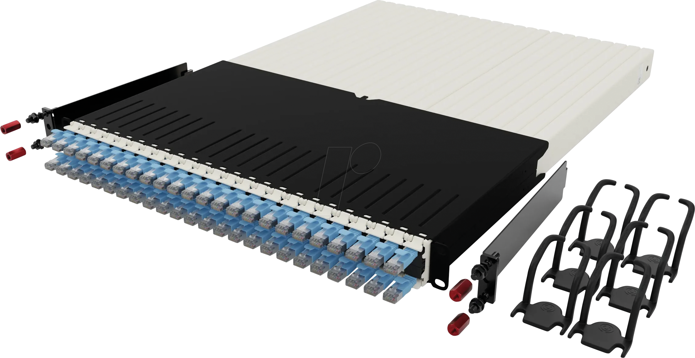 4262427630741 - PB PONE30STPBL - Kabelmanagementsystem 24-Port Cat6a STP 18 m blau