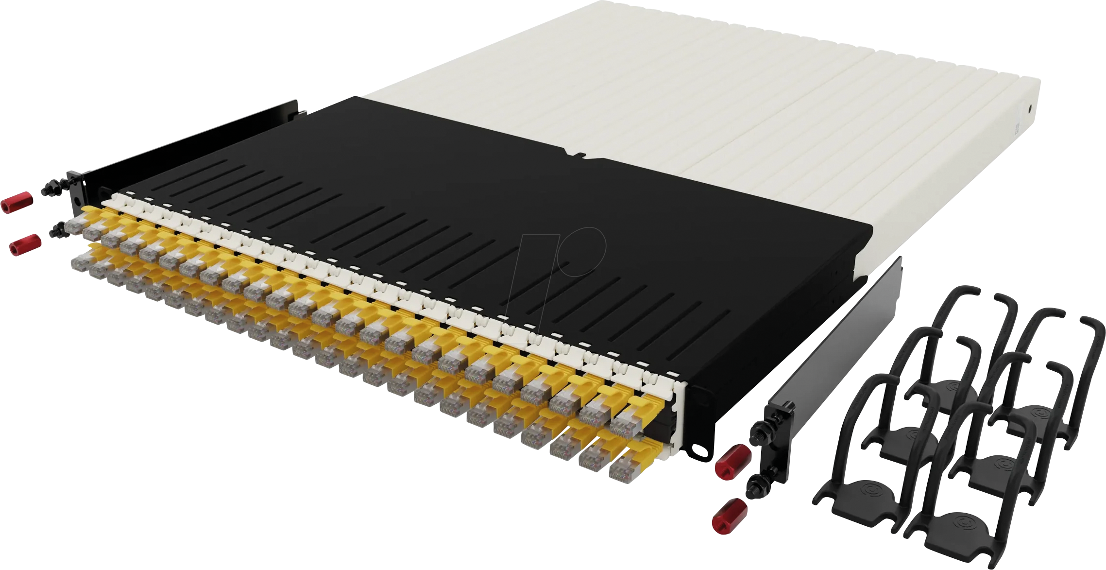 4262427630802 - PB PONE30STPYL - Kabelmanagementsystem 24-Port Cat6a STP 18 m gelb