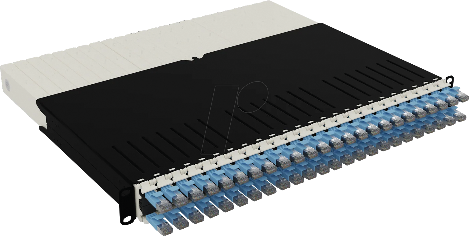 4262427630598 - PB PONEX8STPBL - Kabelmanagementsystem 24-Port Cat6a STP 08 m blau