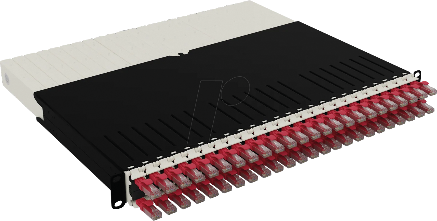 4262427630697 - PB PONEX8UTPRD - Kabelmanagementsystem 24-Port Cat6a UTP 08 m rot
