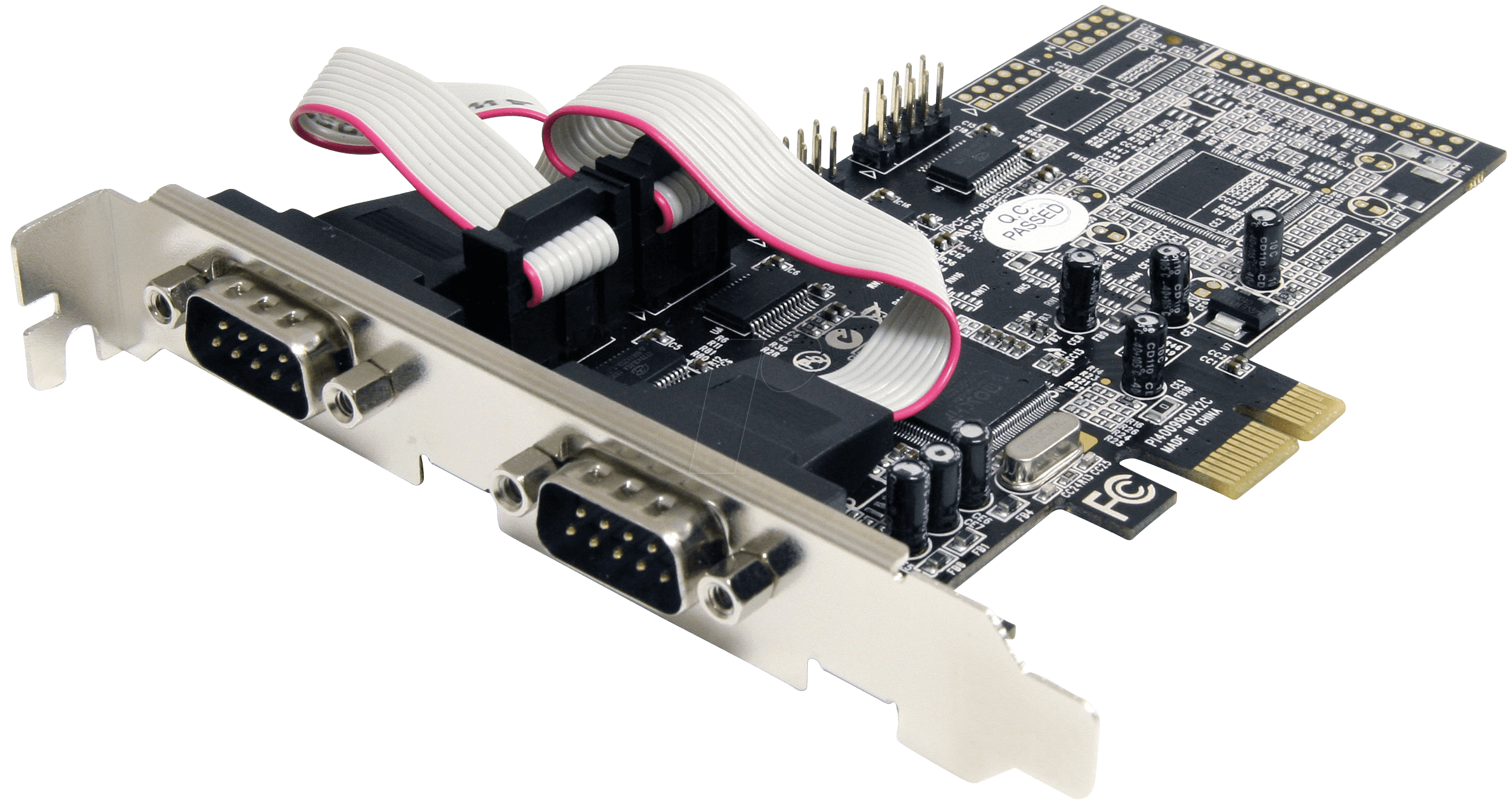 ST PEX4S553 4 Port PCIe Serial Adapter Card w 16550 at reichelt elektronik