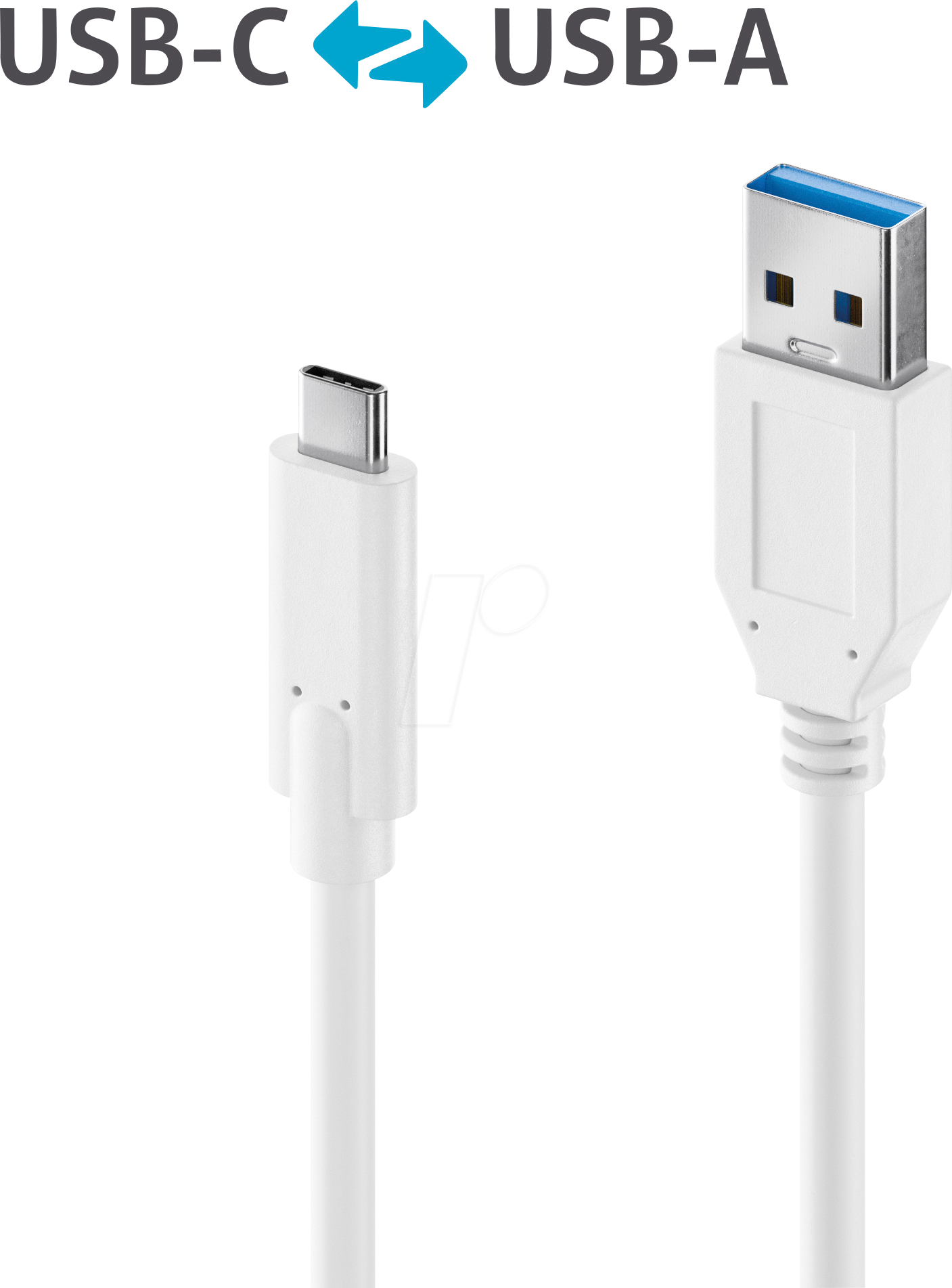 4251364721964 - PURE IS2610-010 - USB 10 Gb s Kabel iSerie A Stecker auf C Stecker weiß 10 m