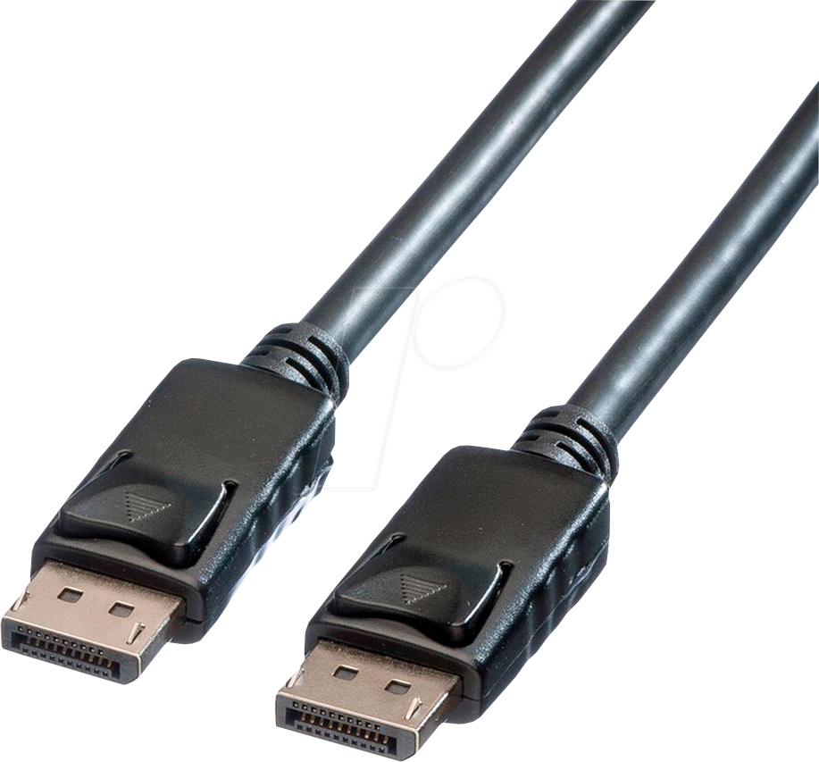 7630049618695 - Roline DisplayPort Anschlusskabel DisplayPort Stecker 750 m Schwarz 11045985 Geschirmt DisplayPort-Kabel