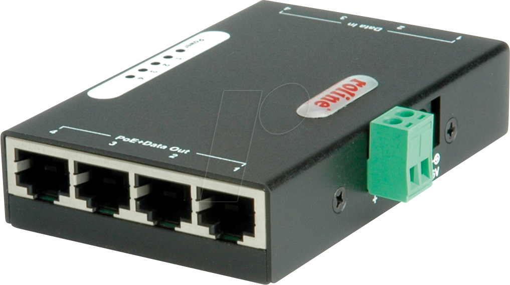 7611990118878 - Roline 21131198 PoE Injektor 10   100   1000 MBit s IEEE 8023af (1295 W)