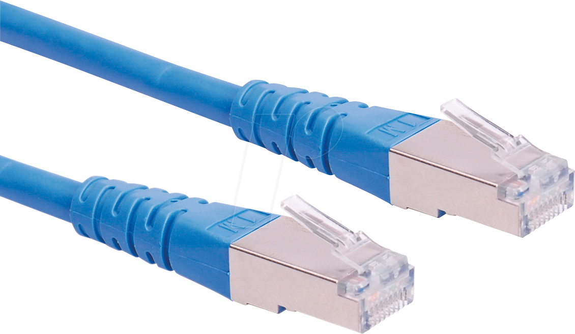 7611990156092 - Roline 21151374 RJ45 Netzwerkkabel Patchkabel CAT 6 S FTP 700 m Blau doppelt geschirmt 1 St