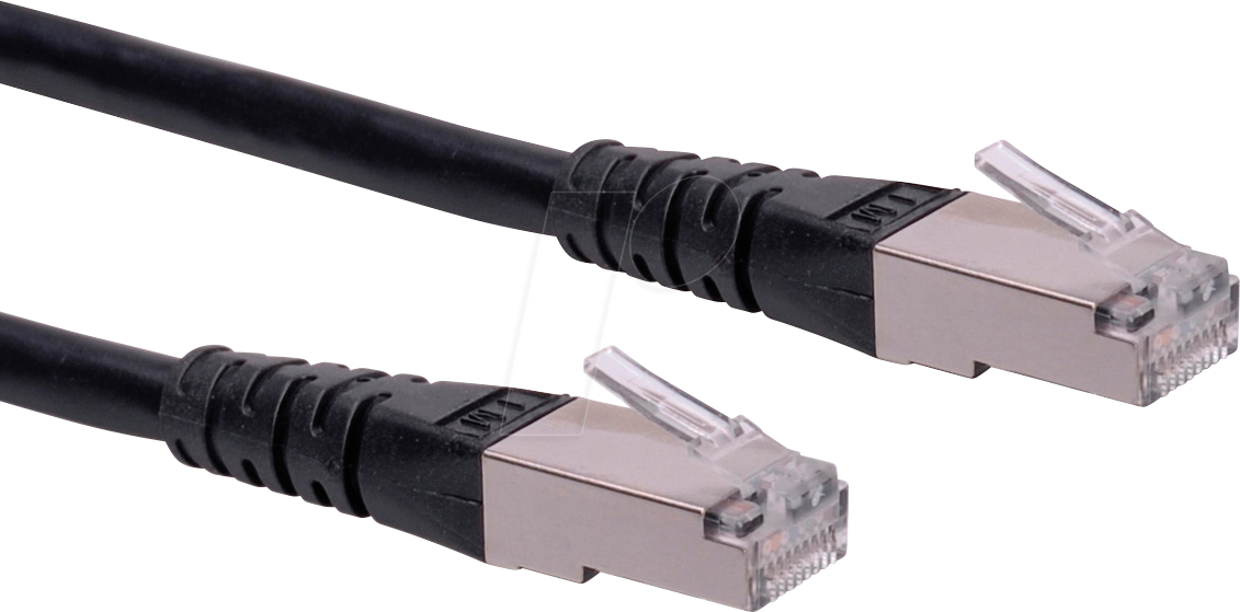 7611990171736 - Roline 21151395 RJ45 Netzwerkkabel Patchkabel CAT 6 S FTP 1500 m Schwarz doppelt geschirmt 1 St