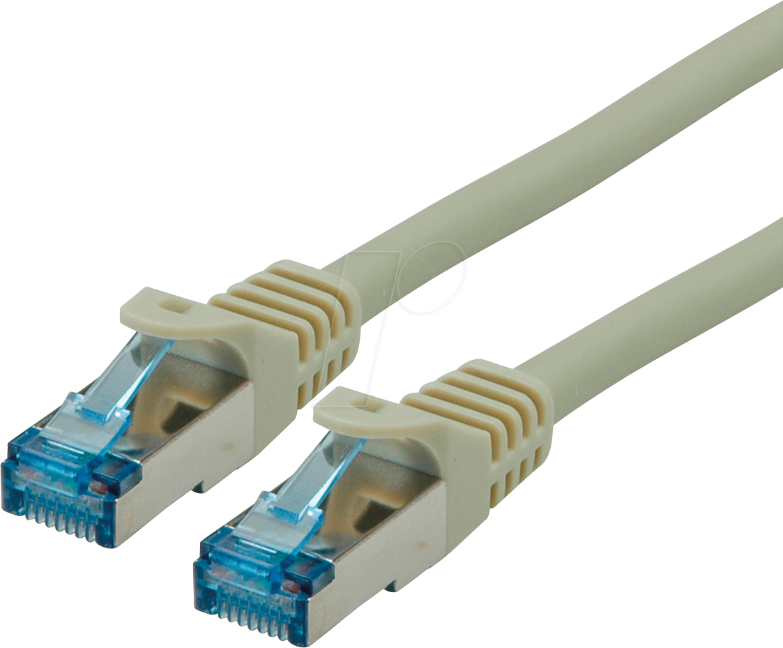 7611990152827 - Roline Patch-Kabel RJ-45 (M) zu RJ-45 (M) 50 cm SFTP CAT 6a grau (21152800)