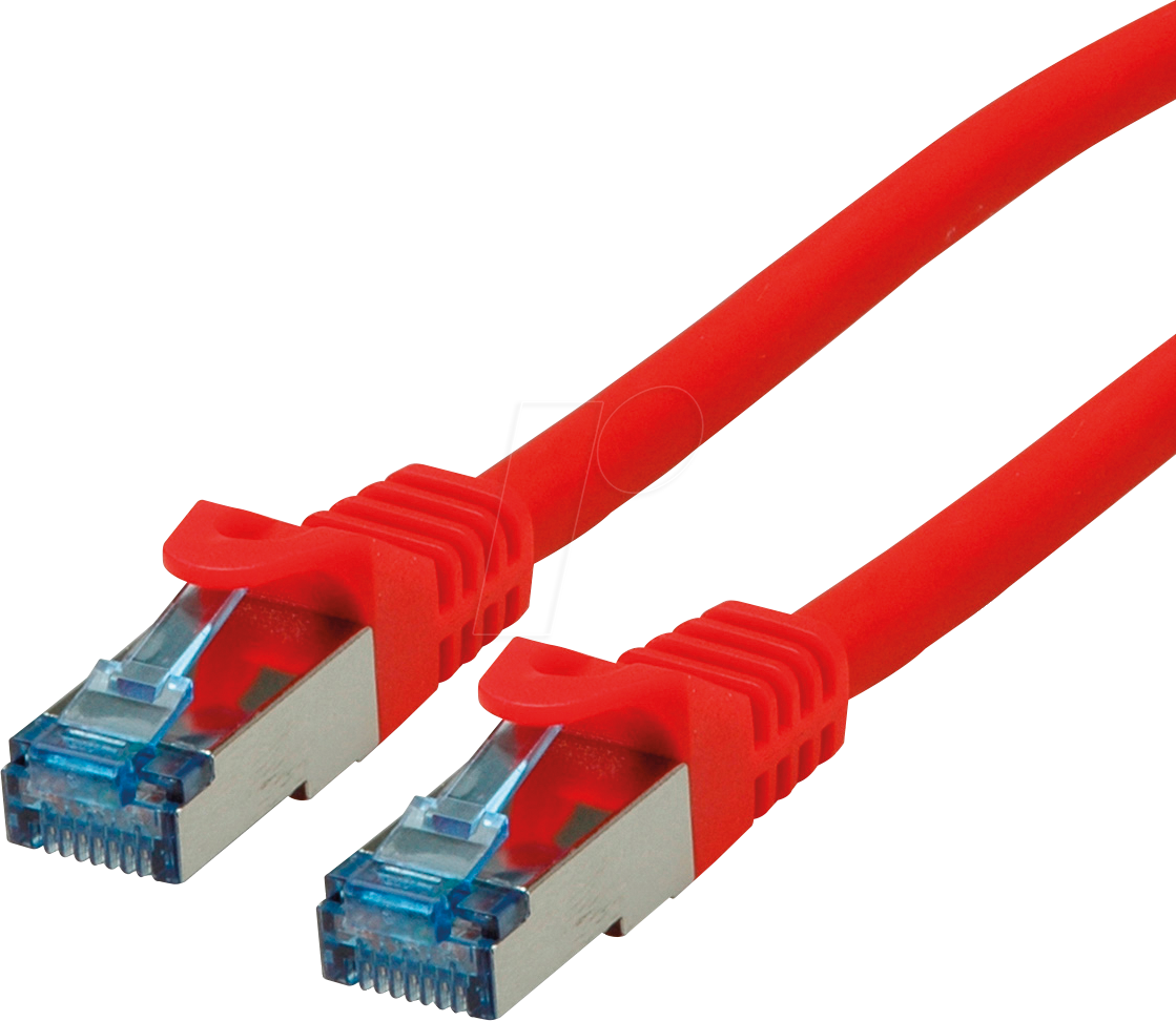 7611990153374 - Roline Patch-Kabel RJ-45 (M) zu RJ-45 (M) 2 m SFTP CAT 6a rot (21152812)